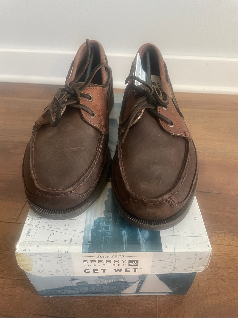 NWT Sperry‎ Men’s Get Wet Brown Top Sider Loafers Size 9M